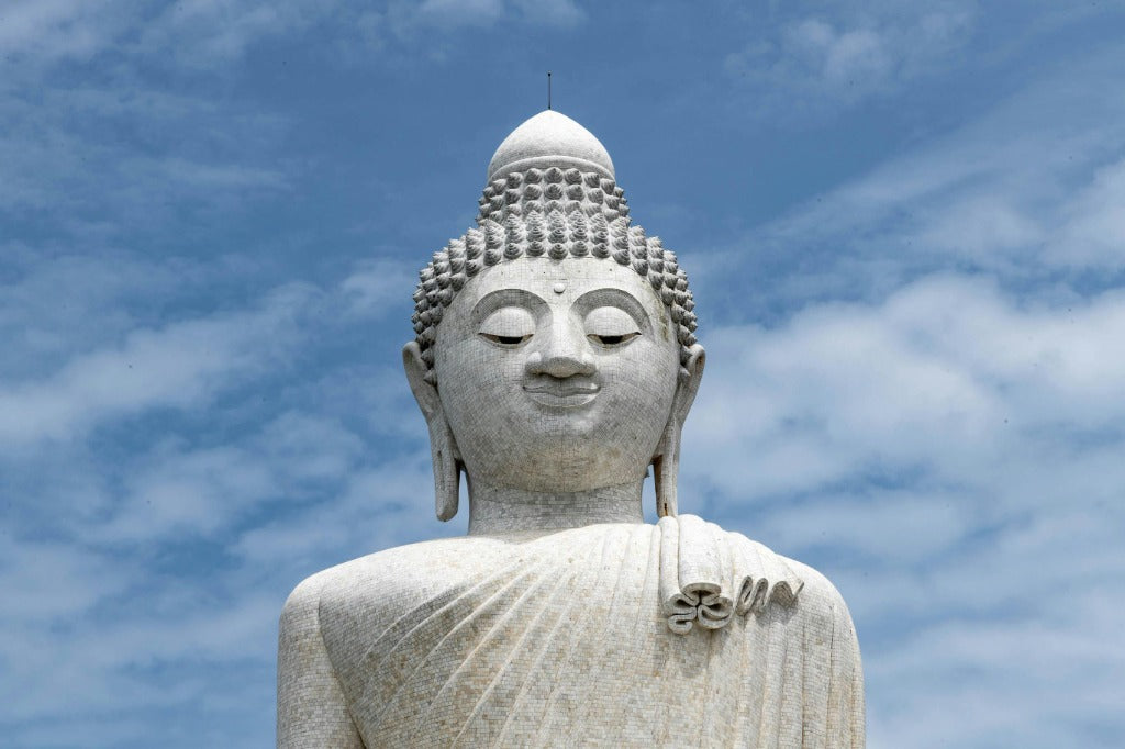 Big Buddha above MMAGuy fight gear shop and cafe in Chalong, Phuket